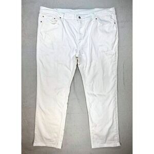 Levi's 541 Athletic Fit White Denim Jeans Mens W48 L34